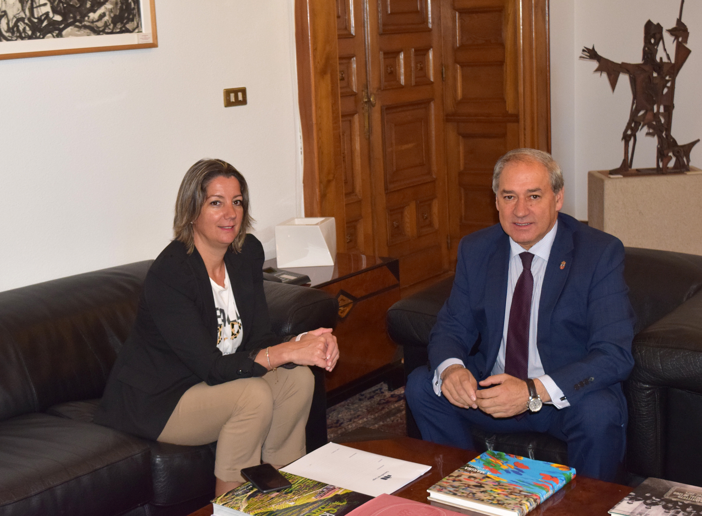 Reunión do Presidente da Deputación coa Alcaldesa de Lugo