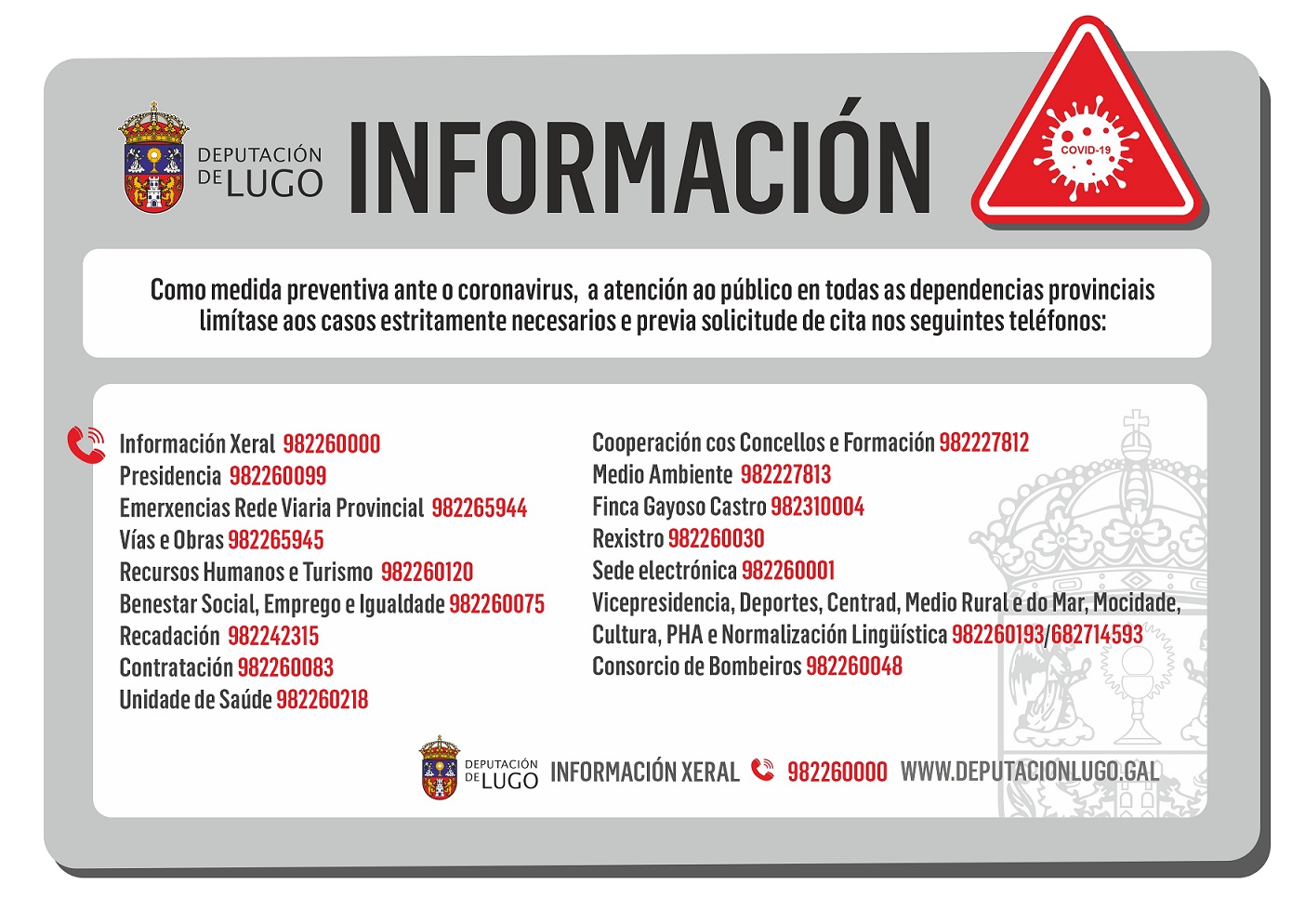 Medidas Coronavirus 16-03-2020