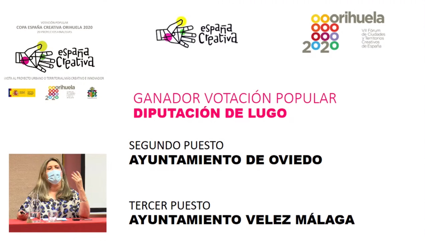A Deputación de Lugo, con 22.000 apoios, gaña no voto popular da Copa España Creativa 2020