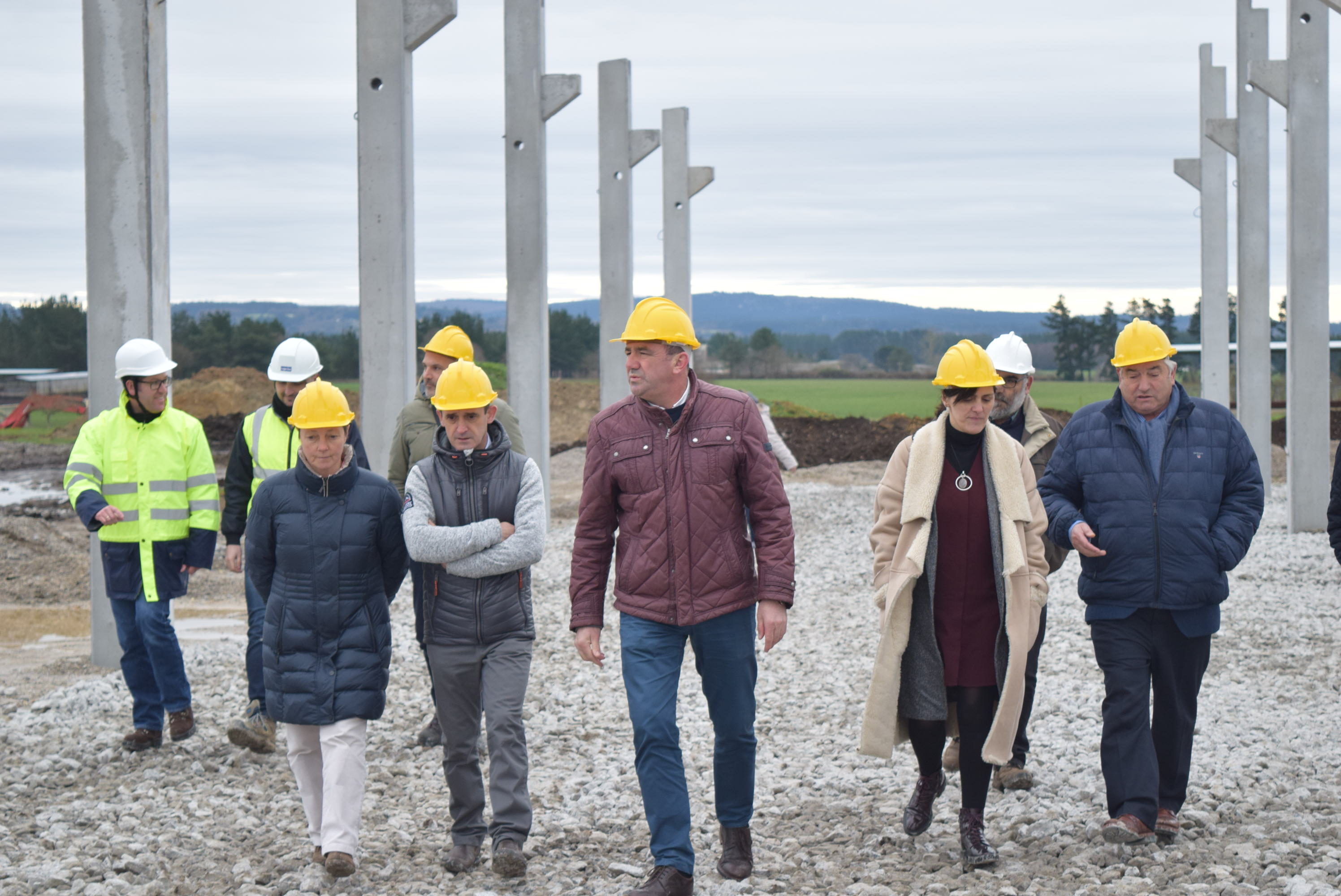 Supervisión das obras do 1º centro de investigación láctea da provincia