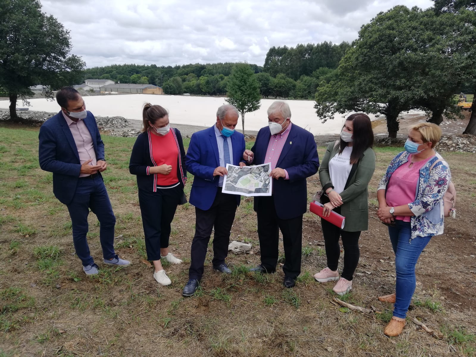 Visita área de lecer e deportiva de Pol