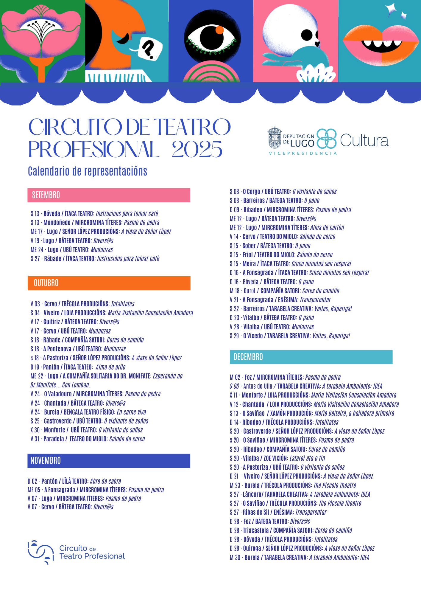 Calendario de representacións