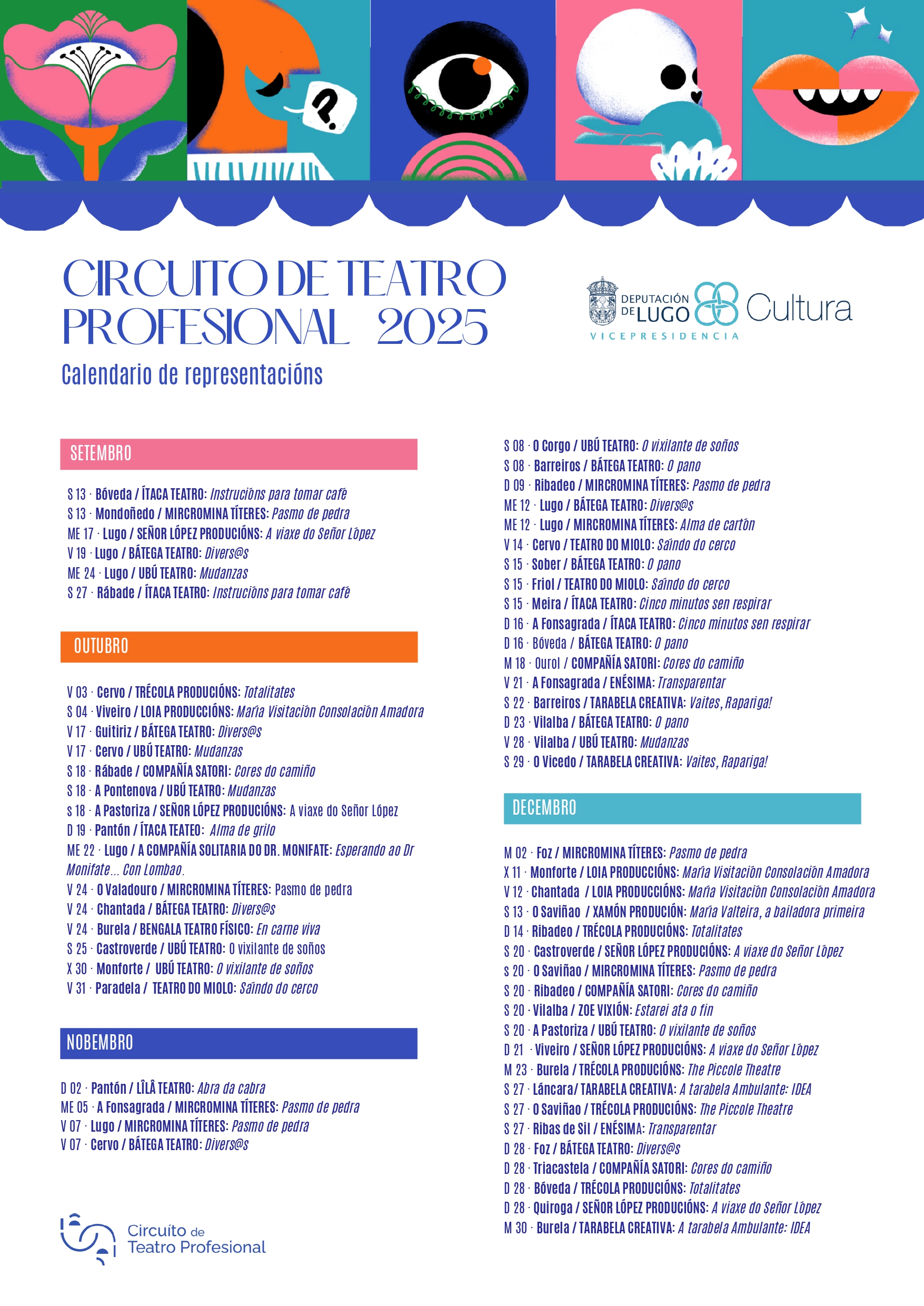 Calendario de representacións