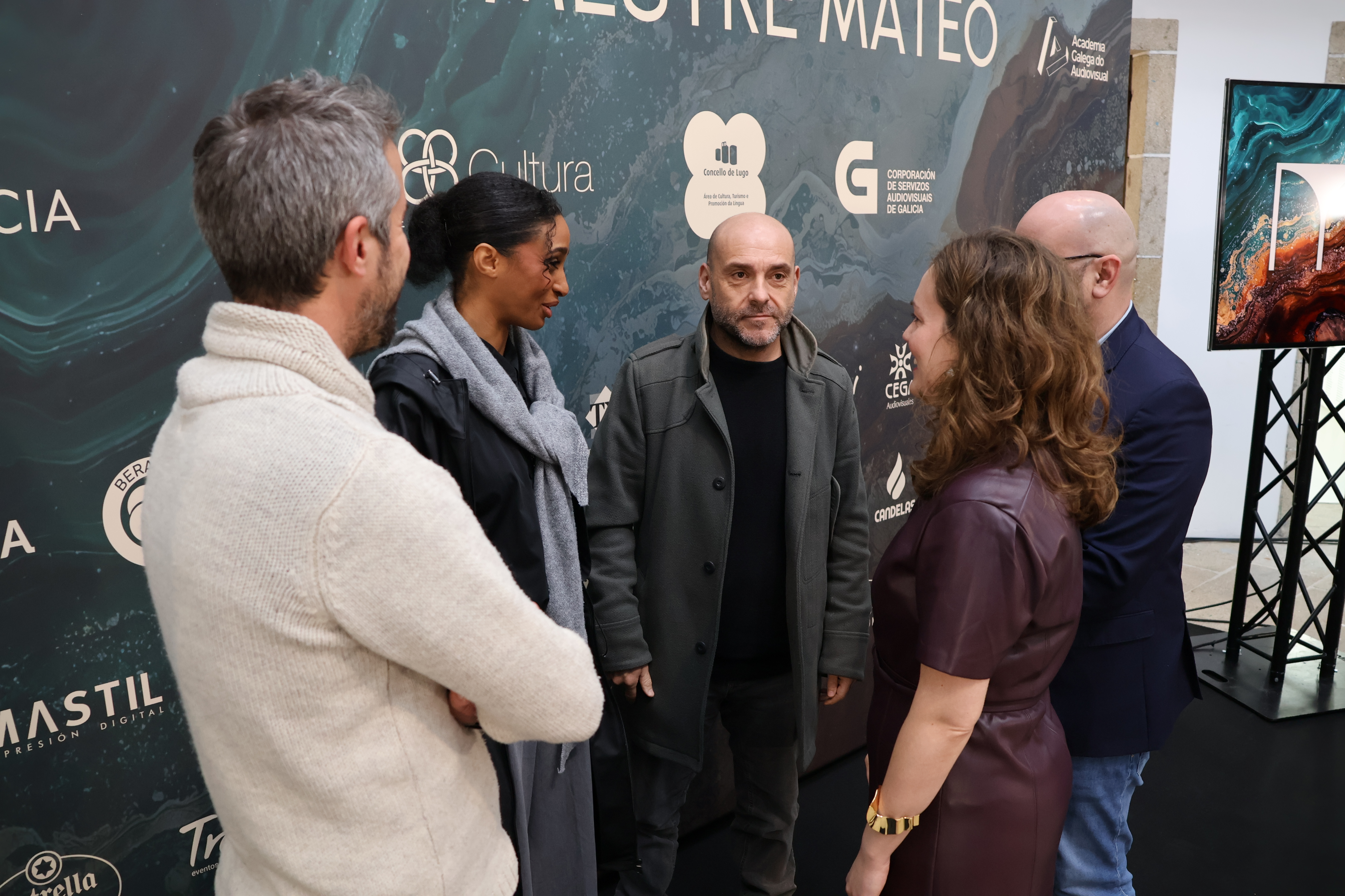 Iria Castro con Trisha Fernández e Federico Pérez