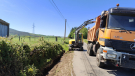 Inicio dos traballos na LU-P-0301 en Antas de Ulla